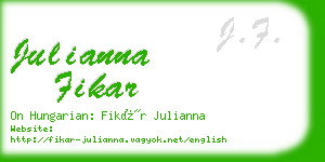 julianna fikar business card